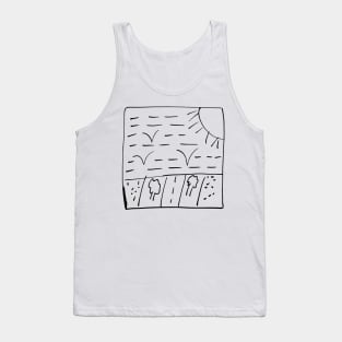 The road on a sunny day . Tank Top